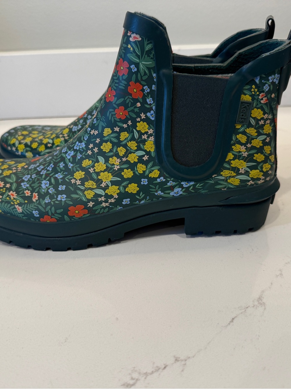 Rifle Paper Co x Keds Wildwood Rubber Chelsea Boot - Picture 2 of 6